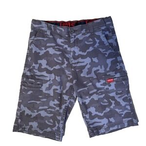 Levi's Levis Boys Blue Camo Shorts Size 16 Regular Waist 28